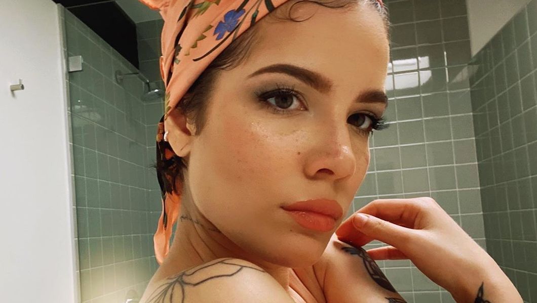Halsey announces new beauty brand ‘about-face’